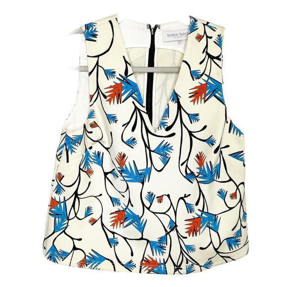 TANYA TAYLOR Henry Sleeveless Printed Top Size 2 - Picture 1 of 6